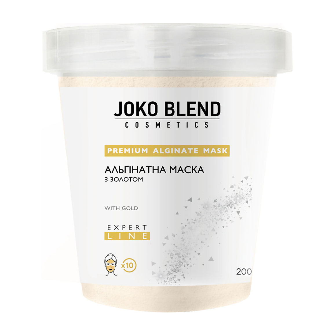 Альгінатна маска для обличчя Joko Blend Premium Alginate Mask з золотом, 200 г
