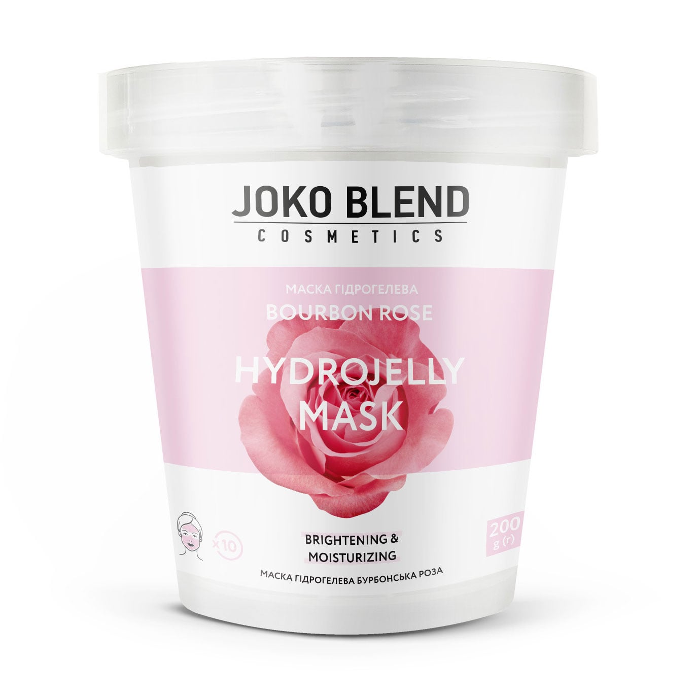 Гідрогелева маска для обличчя Joko Blend Bourbon Rose Hydrojelly Mask, 200 г